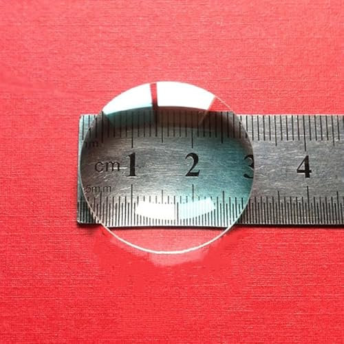 XINGXIUU Optisches Glas, 30 mm, doppelkonvexe Linse, Brennweite 50 mm, bikonvexe Vergrößerungslinse, VR-Brille, DIY