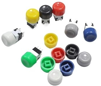 20pcs A01 Tactile Push Button Switch Cap Fit 5.8 * 5.8mm 7 * 7mm 8 * 8 mm 8.5 * 8.5mm Switchs IDGTTLDF(Gold)