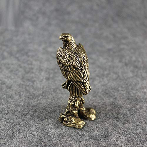 DSHUB Statue Ornamente Skulpturen Bronze Adler Miniaturen Figuren Reines Kupfer Adler Statue Wohndekoration Kunsthandwerk