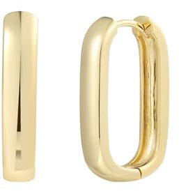 XENOX® Link Medium Creolen - Damen Ohrringe aus hochwertigem 925/- Sterlingsilber | XS91551G