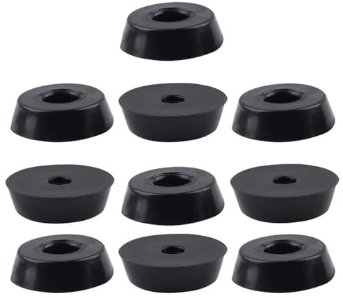 10pcs Rubber Feet Round Bumper Furniture Table Printer Chopping Board Speaker Floor Protector Cabinet Leg Pads, D18x15xH5mm