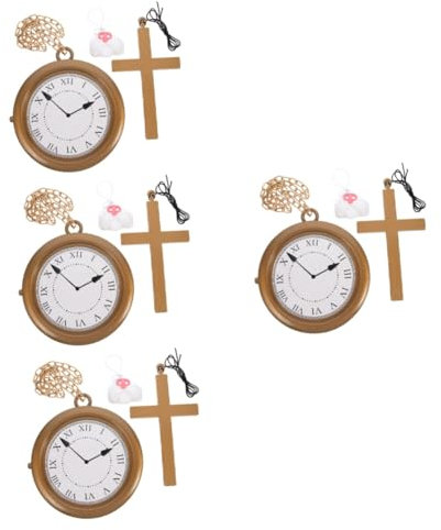 OATIPHO 4sätze Hängende Kreuzkette Mit Hasen-nase Teiliges Cosplay-set Für Karneval Halloween Und Partys Leicht Langlebig Und Komfortabel Für Festliche Anlässe Und Schulfeiern