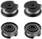CHIHOLEN Filo Tagliabordi Bobine Compatibili con F016800569/F016800385,Bobina per Decespugliatore Adatto per Bosch Art 23 SL/26 SL,EasyGrassCut 23/26/18/18-230/18-260/18-26,Ø1,65mm-4,9m(4 Bobina)