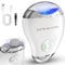 Kitcanis Electric Nail Clippers, 4-in-1 Cutting and Grinding Automatic& Nail Scraps Storage, 3-Speed Nail Cutter with LED Light, Rechargeable Fingernail Trimmer for Baby, Kids, Adults, Elderly-White