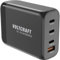 Voltcraft UC-3C1A100W02 USB Ladegerät 100 W 3X USB-C®, 1x USB-A USB PD Schwarz Innenbereich GaN, USB Power Delivery (US