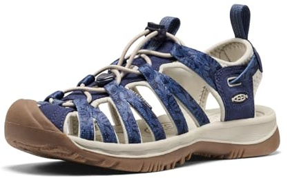 KEEN Whisper, Sandali Donna, Stampa Navy 2121, 36 EU