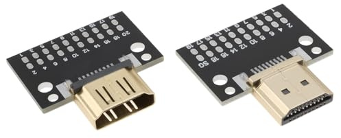 Create idea 2 Piezas Placa de Prueba HDMI Macho Y Hembra de Placa de Transferencia de Datos Compatible con PS4 Compatible con PS5