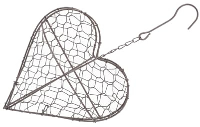 GALPADA Herzförmiger Hängekorb Aus Eisen Wandbehang Pflanzer Für Innen- Und Außenbereich Dekorativer Hängender Korb Für Haus Büro Garten Balkon Terrasse 36.50 X 20.00 X 7.00 cm