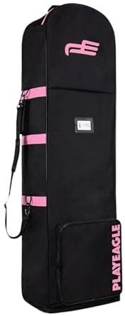 LOVIVER Sac de Transport pour de Golf, Conçu pour Les en Avion avec Protection Intégrée, Rose