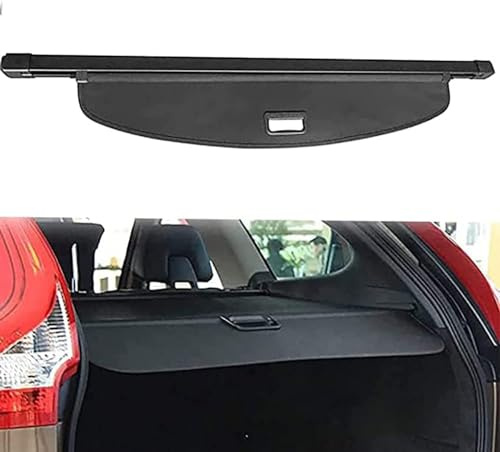WEIQQI pour Volvo XC60 2010-2017 Cache-Bagages, Housse Colis Cargo Couverture De Cargaison Étagère Arrière Rétractable De Coffre