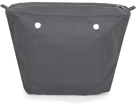 yorfavo Neues 1-teiliges graues Innen-Canvas-Organizer-Einsatz-Fach mit Reißverschluss für Obag Classic Mini (Dunkelgrau, Classic)