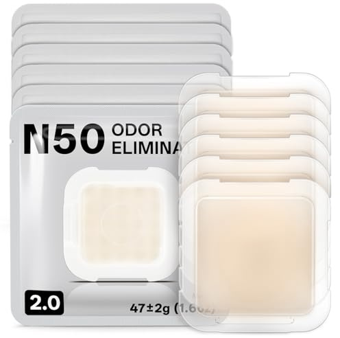 Geruchsentferner N50 2.0, Pura Max Katzenklo, Geruchskontrolle, 6 Stück | 30 Tage Haltbarkeit, PP-Box hygienisch, Haustiersicher, passend Pura Max/Purobot Max Pro