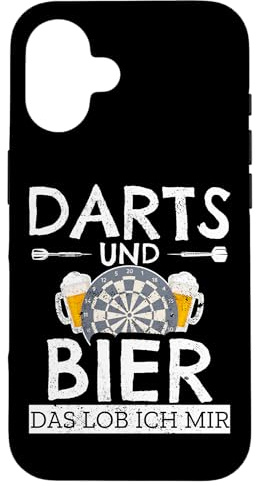 Darts Und Bier Das Lob Ich Mir Witziges Dart Dartspieler Hülle für iPhone 16