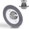 Stoneline®, set universale di coperchi in vetro (con plastica), Acciaio Inox, silicone, 16/18/20