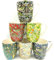 Heron Cross Pottery Abbeydale Collection Set of 6 Aspen China Mugs in Assorted Vintage William Morris Designs