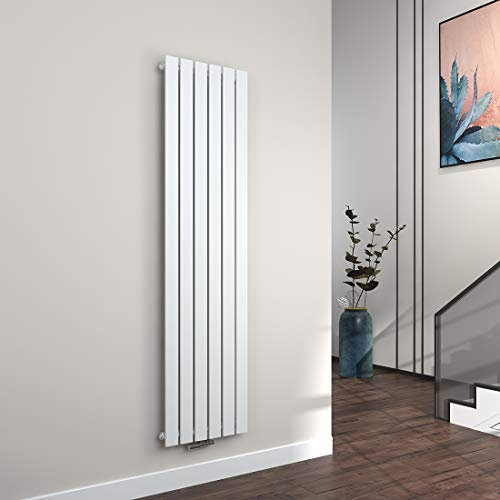 EMKE Vertikal Heizkörper 1800x460mm, Heizkörper Flach Paneelheizkörper Einlagig Flachheizkörper Mittelanschluss Heizung Weiß 948W