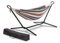 blumfeldt Sri Lanka Swing Hängematte (Stahlrahmen mit Pulverbeschichtung, Stoff aus 65% Baumwolle und 35% Polyester, Stylish Comfort, 160kg max. Belastbarkeit, 200x150 cm, Tragetasche)