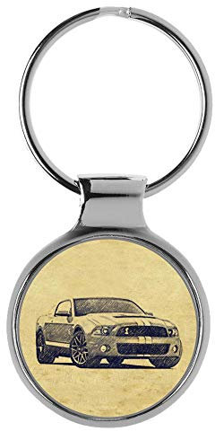 KIESENBERG Porte-clés Cadeau pour Mustang Shelby GT 500 2010 Fan A-4923