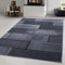 Carpetsale24 Teppich Wohnzimmer Steinmauer Optik Design Schwarz Meliert 200 x 290 cm - Kurzflor Schlafzimmer Pflegeleicht und Extra Weich - Für Küche Esszimmer Kinderzimmer Rechteckig