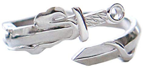 Helen de Lete 925 Sterling Silber Generaldame Mulans Schwert Öffnen Ring