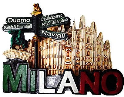 3D Milan Italy Fridge Magnet Travel Souvenir Gift Home Kitchen Decoration Magnetic Sticker Collection