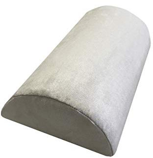 Halbrolle aus Visco-Schaumstoff, Knierolle für Bett und Couch Lendenkissen Nackenkissen Nackenstütze Nackenstützkissen (39 x 21 x 11 cm, beige)