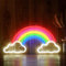 Regenbogen auf Wolken Neonlicht LED Schild USB Beleuchtung Leuchtreklame Reklame Licht, Kunst Neonlichter Bar Party Wand Dekoration Geburtstag Wohnzimmer Kindergeschenk dekorative Wandbeleuchtung
