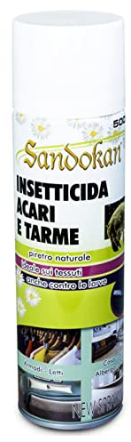Acaricida Spray 500ML per Letti e Vestiti, Antiacaro Anche per le Tarme dei Vestiti Piretro Naturale