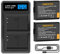 2 x Shentec Battery LP-E10 1600 mAh for Canon EOS Rebel T3 T5 T6 Kiss Kiss X50 X70 1100d EOS EOS 1200D EOS 1300D EOS 4000D EOS 3000D EOS 2000D