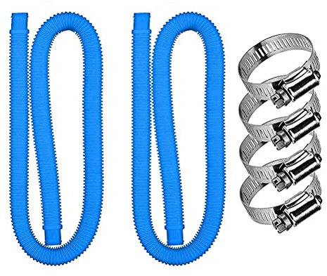 Edinber hose, Swimming Pool Replacement Hose and Clamp Pool Filter Pump Replacement Hose Compatible for 300GPH 330GPH Pump