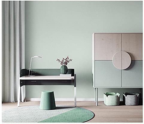 ZZDXL Wallpaper Mint Green Wallpaper for Bedroom Adults,3D Wallpaper for Living Room Modern Minimalist Non-Woven Wallpaper Embossed Wall Paper Roll Kids Wallpaper Boys Girls