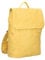 Zwei Damen City-Rucksack Mademoiselle.M MR13 Tagesrucksack 7 Liter, gepolstertes Laptopfach, Magnet-Verschlussklappe, Hauptfach mit Reißverschluss, Rückenpolsterung, klassisch-elegant (lemon)