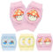 Pinsheng Rodilleras Bebe Gateo, 3 Pares Transpirable Rodilleras Antideslizantes para Bebé Protectores de Rodillas para Bebé Unisex(0 a 12 Meses)