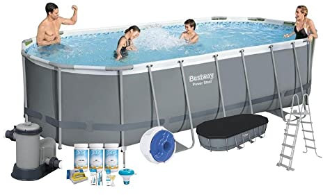 Bestway Piscina Power Steel - Forfait Piscina, 549 x 274 x 122 cm