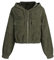ZAFUL Damen Kurze Jacken College Vintage Cordjacke Herbst Reißverschluß Kapuze Hemdjacke Coat mit Taschen