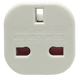 NIDONE Adaptateur de Voyage, Adaptateur de Prise UK à EU, Adaptateur de Prise électrique 3 Broches à 2 Broches, convertisseur UK à Euro pour l'Espagne, France, l'Italie, Le Portugal, l'Allemagne, Les