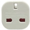 NIDONE Adaptateur de Voyage, Adaptateur de Prise UK à EU, Adaptateur de Prise électrique 3 Broches à 2 Broches, convertisseur UK à Euro pour l'Espagne, France, l'Italie, Le Portugal, l'Allemagne, Les