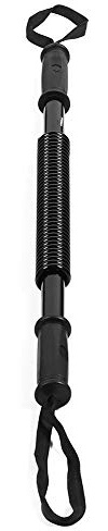 VBESTLIFE Power Twister Bar, Multifunktionaler Arm-Krafttrainer, Federkraft-Muskeltrainer, Fitnessgerät für Brust, Schulter, Unterarm, Bizeps und Arm (Schwarz)
