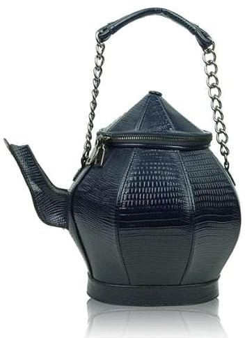 Fontanella Fashion Women's Teapot Shape Handbag Stylish Satchel Spout Design Shoulder Bag with Chain Handle
