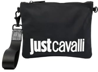 Just Cavalli Umhängetasche Institutional Logo 75QA4B35ZS938, Schwarz , Einheitsgröße