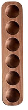 MagiDeal Porte-œufs en Bois, Organisateur d'œufs, Plateau de Stockage d'œufs Portable Pratique, conteneur d'œufs pour Garde-Manger, Table, comptoir de Cuisine, 6 Grille