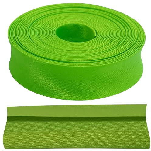 AERZETIX - C71903 - Dekoratives fluoreszierendes Schrägband 4.5 meter x 18 mm - farbe grün - aus polyester 100%