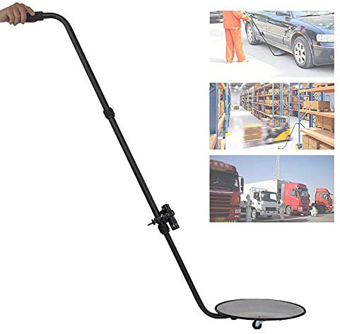 Unterboden-Inspektionsspiegel mit LED, Spurstangenlänge 120-140 cm, Beleuchtung – für Privathaushalte, Autowerkstätten, Schulen, Kontrollpunkte, Zollgrenzen usw.