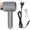 Asciugacapelli Senza Fili, Piccolo Asciugacapelli Ionico Portatile Ricaricabile USB 15000mAh Asciugacapelli da Viaggio con Caldo Freddo per Viaggi in Dormitorio (Grigio scuro)