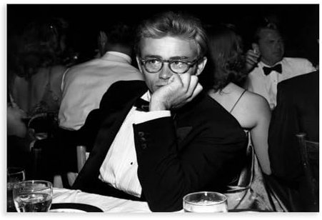 James Dean Vintage-Fotografie (3) Kunstdruck auf Leinwand für Wohnzimmer, Schlafzimmer, 40 x 60 cm