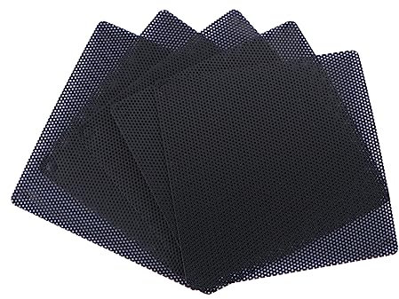 SWOOMEY 20pcs Pvc Dust Filter Mesh Covers for Computer Cooling Fans Protects Pc Components from Dirt and Debris Easy to Install for Use