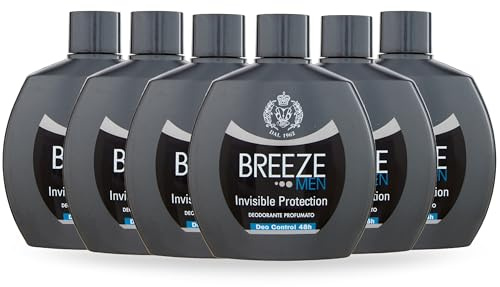 BREEZE | Breeze Men Deo Squeeze Invisible Protection, 6 x 100 ml
