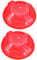 SOIMISS 2 Pcs Detector Dust Cover Detector Cover Detector Caps Alarm Protective Cover Kitchen Gadgets Cooking Detector Shield Alarm Cover Plastic Red