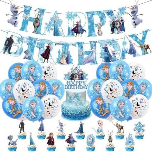 49 Psc For Anime theme party setup, easy to assemble decorations, including children's DIY cake toppers and background cloth sets, perfect for children's birthday parties.