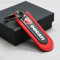 WSOPP Schlüsselanhänger Motorrad für Ducati 796 400 795 821 Monster 696 Carbon Look Rotes PU Leder Stylisches Schlüsselband,Red Style-A